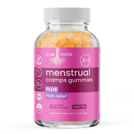 PureEase Menstrual Gummies | Cramp & Bloat Relief | Vegan | 60ct