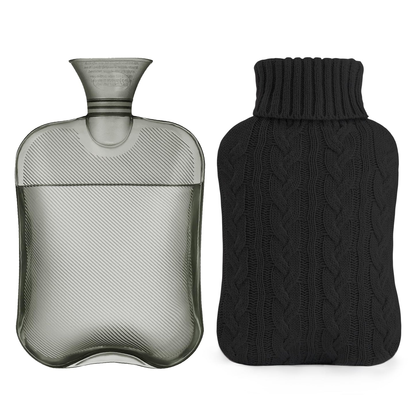 Snugly 2L Hot Water Bottle with Cozy Knit Cover